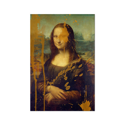 Mona Lisa with Splashed Soup [Hahnemühle German Etching Print]