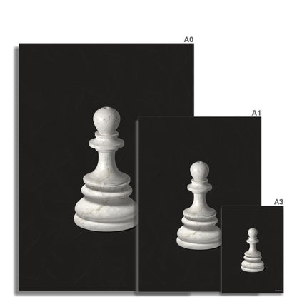 Wall art print size guide, showing the sizes: A0, A1, A3 