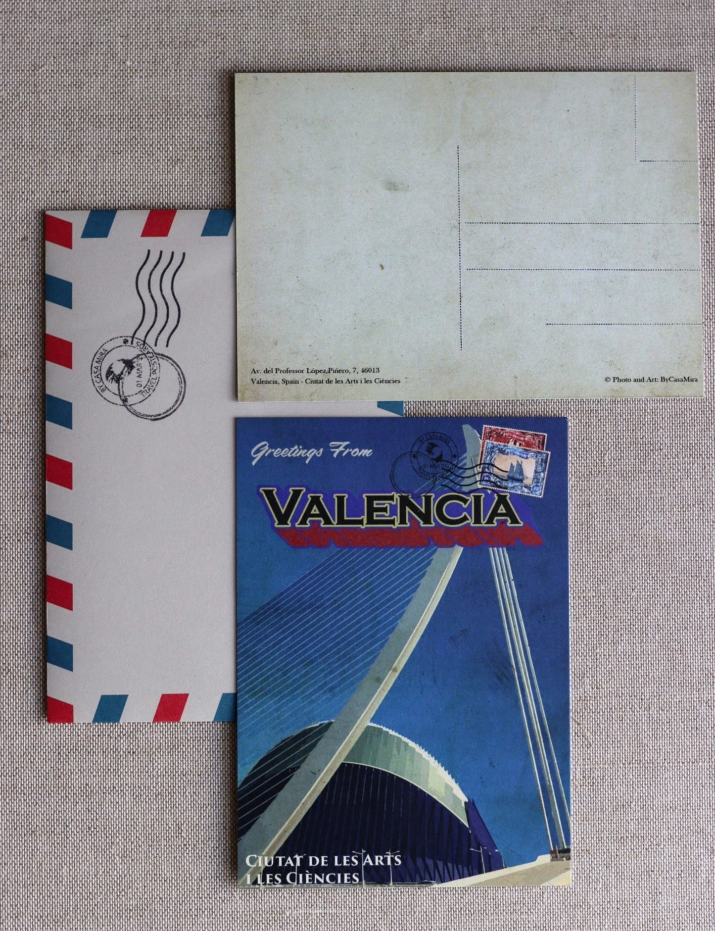 Valencia Vintage Postcard