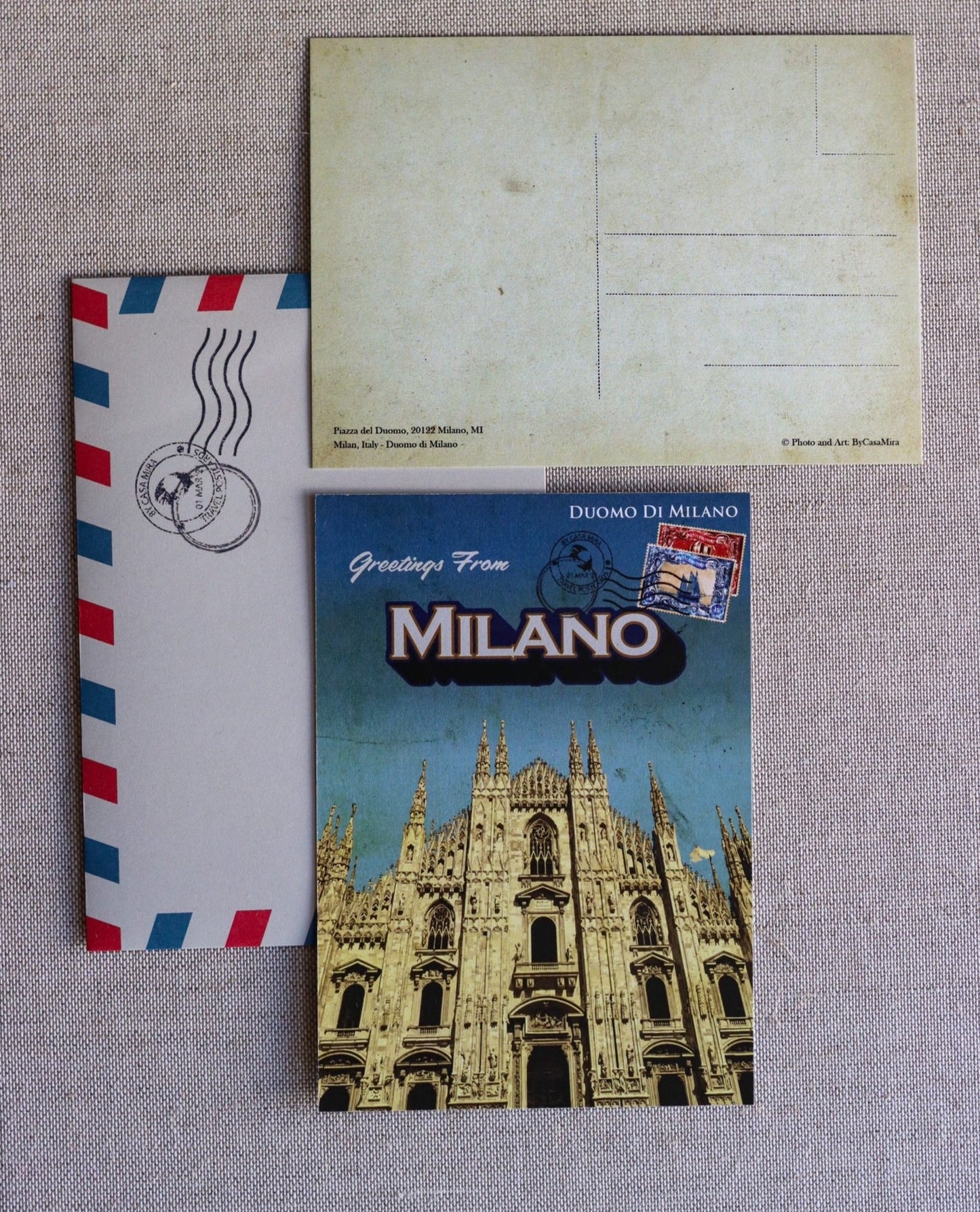 Italy Vintage Postcards Pack – bycasamira