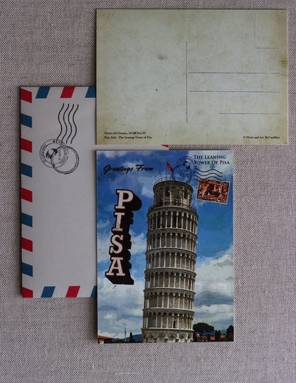 Pisa Vintage Postcard.