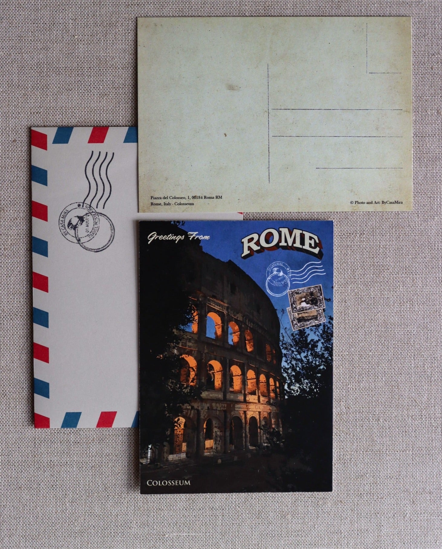 Set of 20 Collectable Italian Postcards Italy Travel Postcards Pack 4 X 6  or 10 X 15 Cm 5 X 7 or 12.5 X 17.5 Cm 